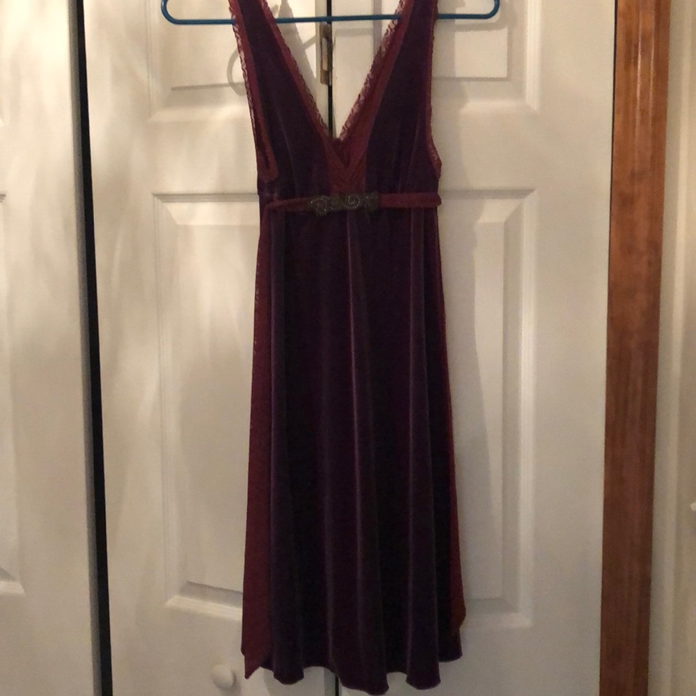 Gorgeous purple velvet dress